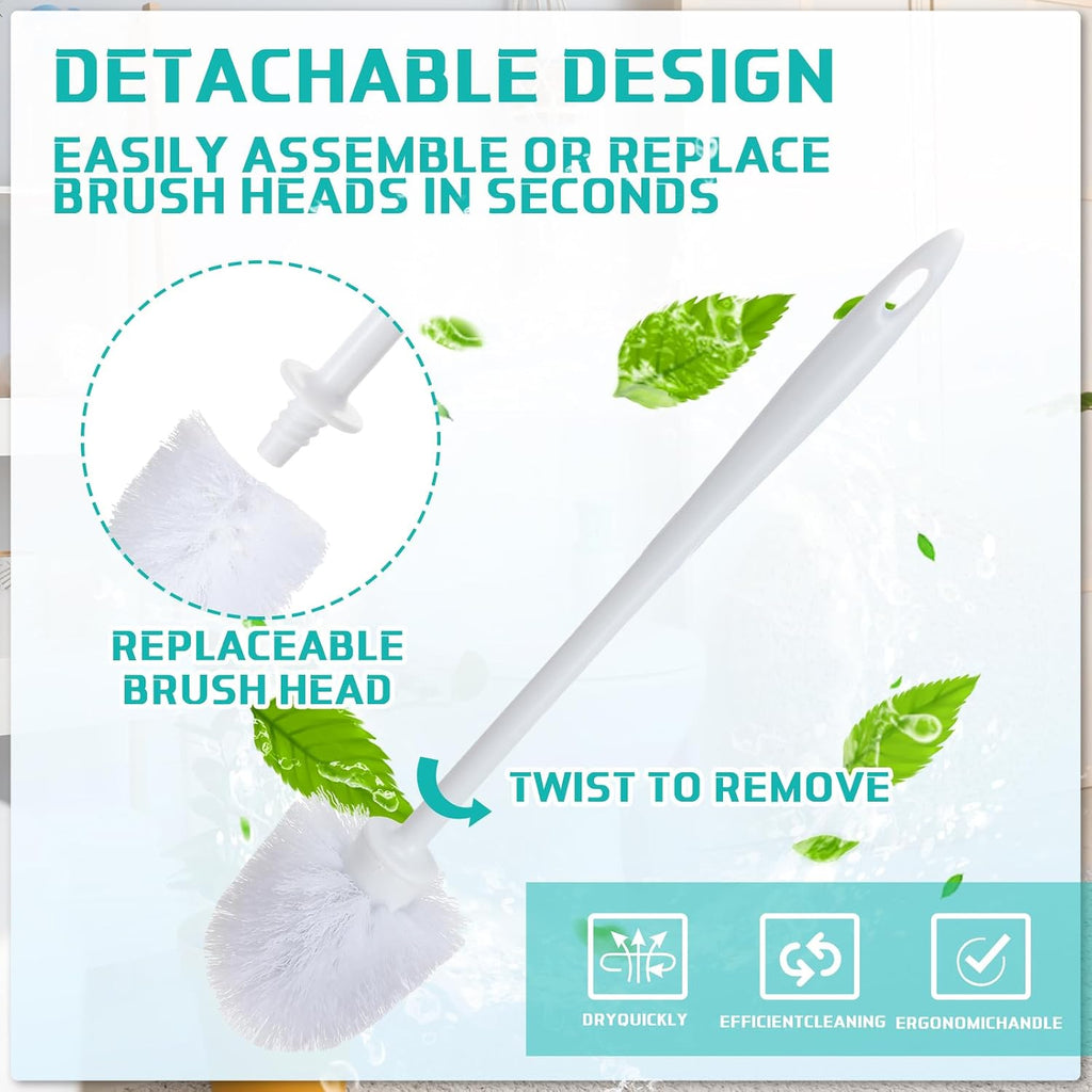 Tioncy 50 Pcs 14.2 Inch Toilet Brushes for Bathroom Bowl Scrubber