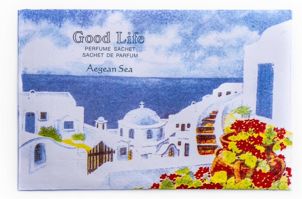 Good Life Aegean Sea Scented Sachets | Designed in New Zealand | 12 Sachets