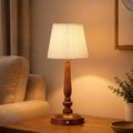 15.5'' Cordless Table Lamp, 5400mAh Rechargeable Small Bedside Lamp, White