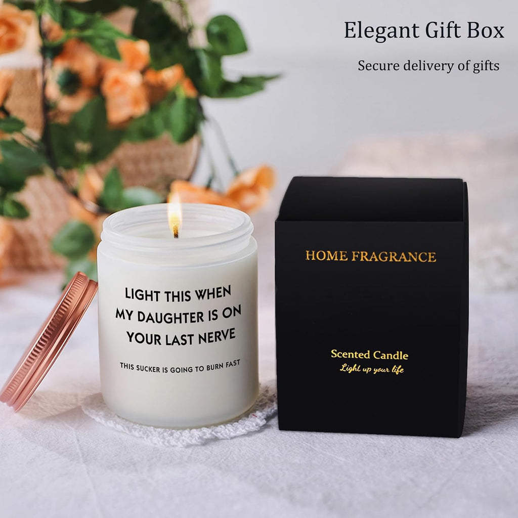 Son in Law Gifts, Cool Christmas Birthday Gifts for Son in Law Men Candle