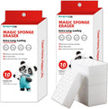 Magic Sponge Eraser, Melamine Sponges for Cleaning, 2X Density, 20 Pcs in Bulk, Long Lasting Scrub Pads for Kitchen, Bathroom, Furniture, Tub, Sink, Floors, Baseboard, Shoes, Wall Cleaner