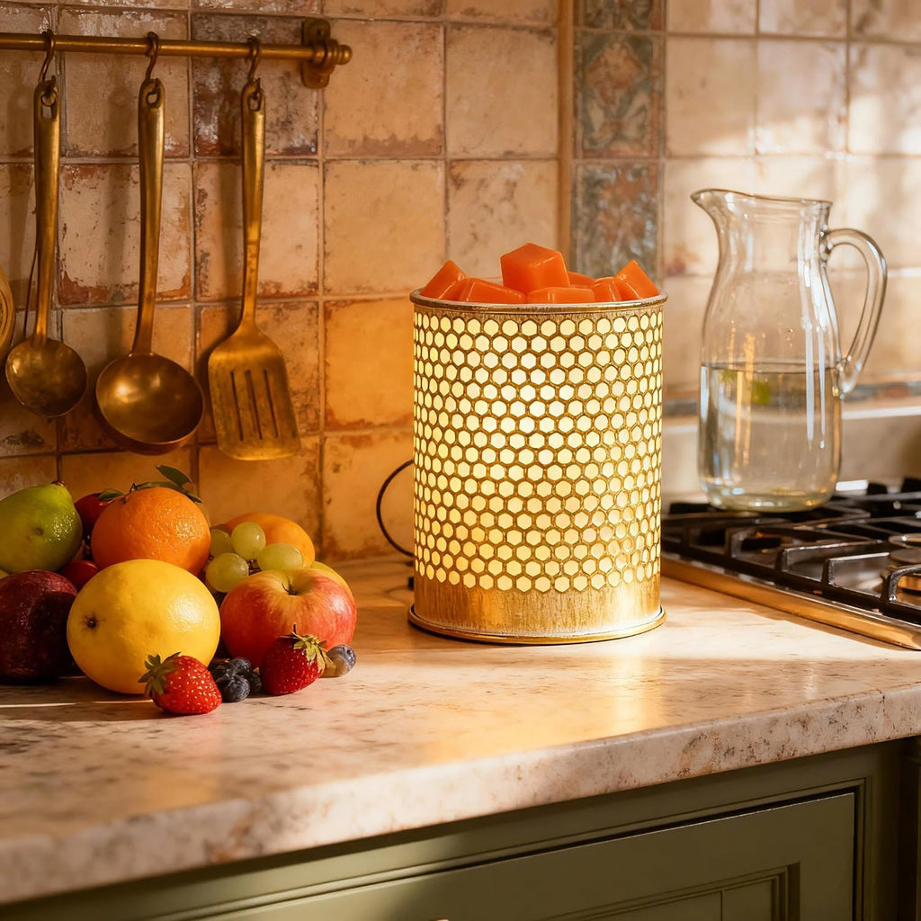 ASAWASA Metal Wax Melt Warmer Wax Warmer （Honeycomb）