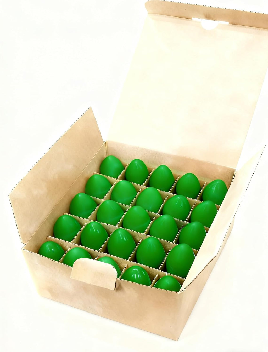 25 Pack C9 Ceramic Christmas Replacement Bulbs, Green Light Bulbs for E17 Candelabra Base Outdoor Christmas String Lights, 7 Watts