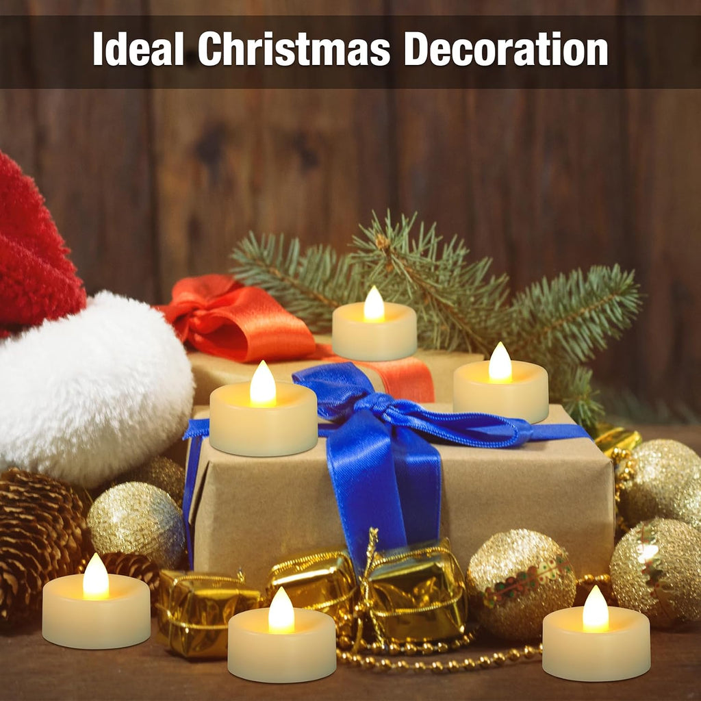 24 Pack Tea Lights Candles Battery Operated Flameless LED Tealights