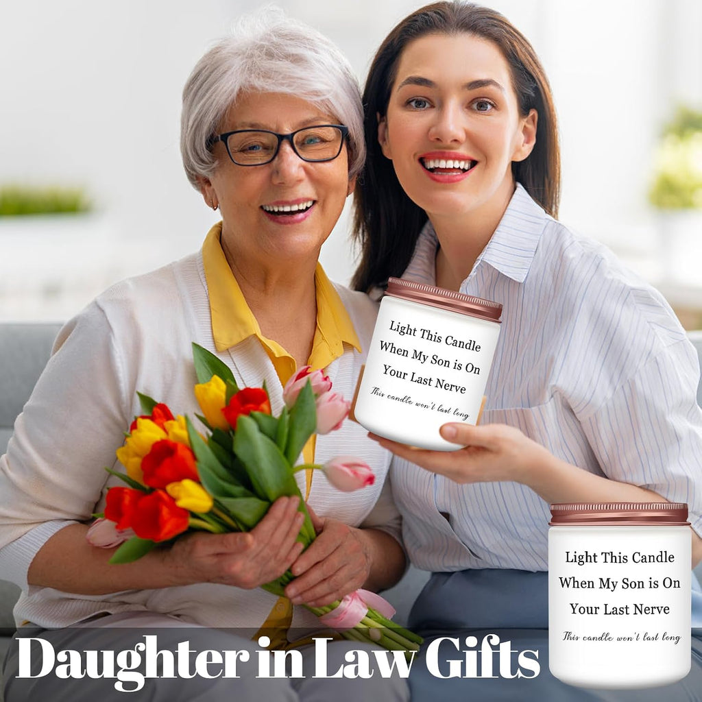 Gifts for Daughter in Law, Christmas DIL Lavender Candles Gifts
