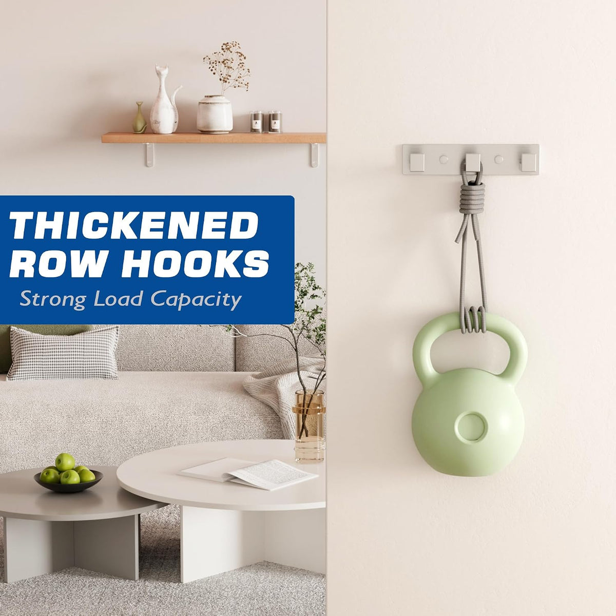 Alise Coat Hook Wall Mount Hat and Coat Rack 3 Hooks Wall Mount,Brushed