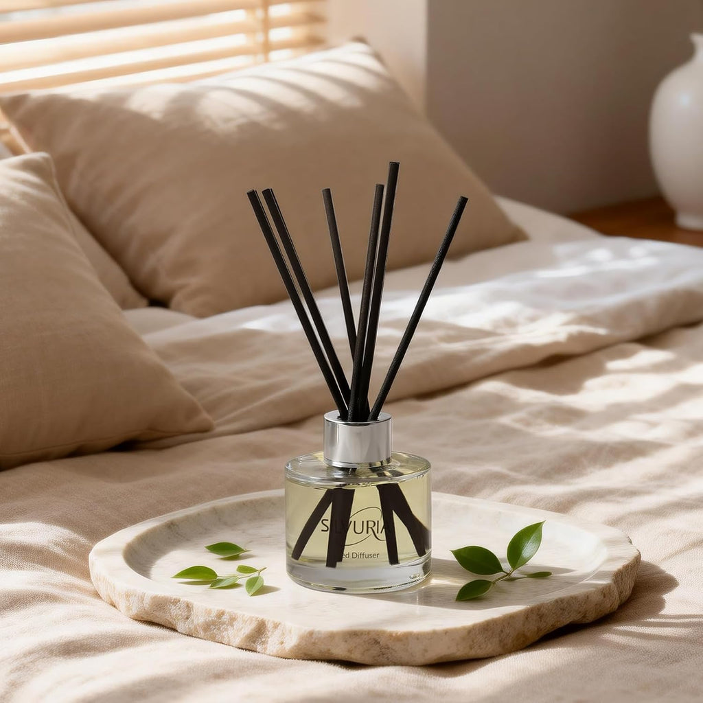 Fresh Linen Scented Oil Diffuser Set,100ml x 2 Pack