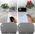 Sink Countertop Silicone Squeegee Brush, Aha Homeware Small Squeegee Brush Cleans Wet and Dry Spills, Mini Silicone Squeegee Brush for Bathroom Sink Kitchen Sink (Gray & Gray)