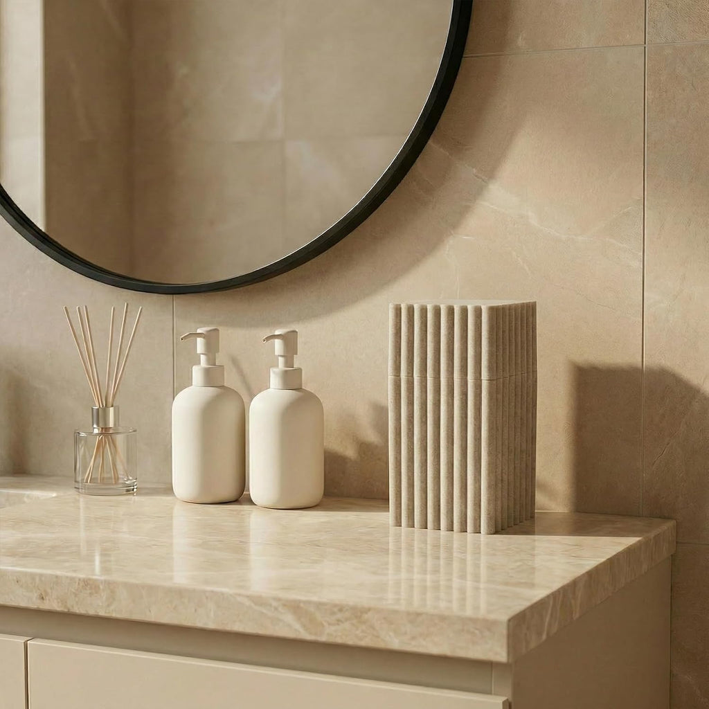Toothbrush Holder with Lid- Covered Toothbrush Holder for Bathroom