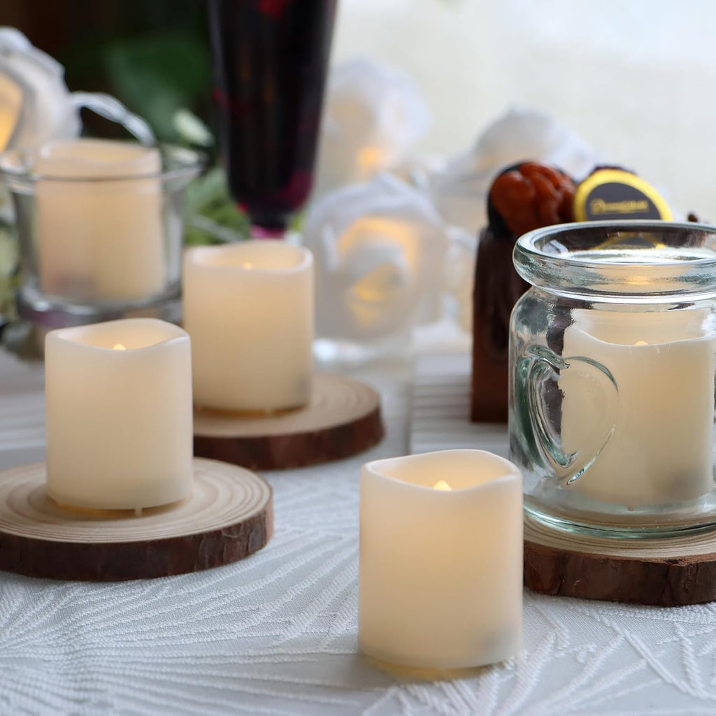 36 Pack LED Flameless Votive Candles, Warm White Glow