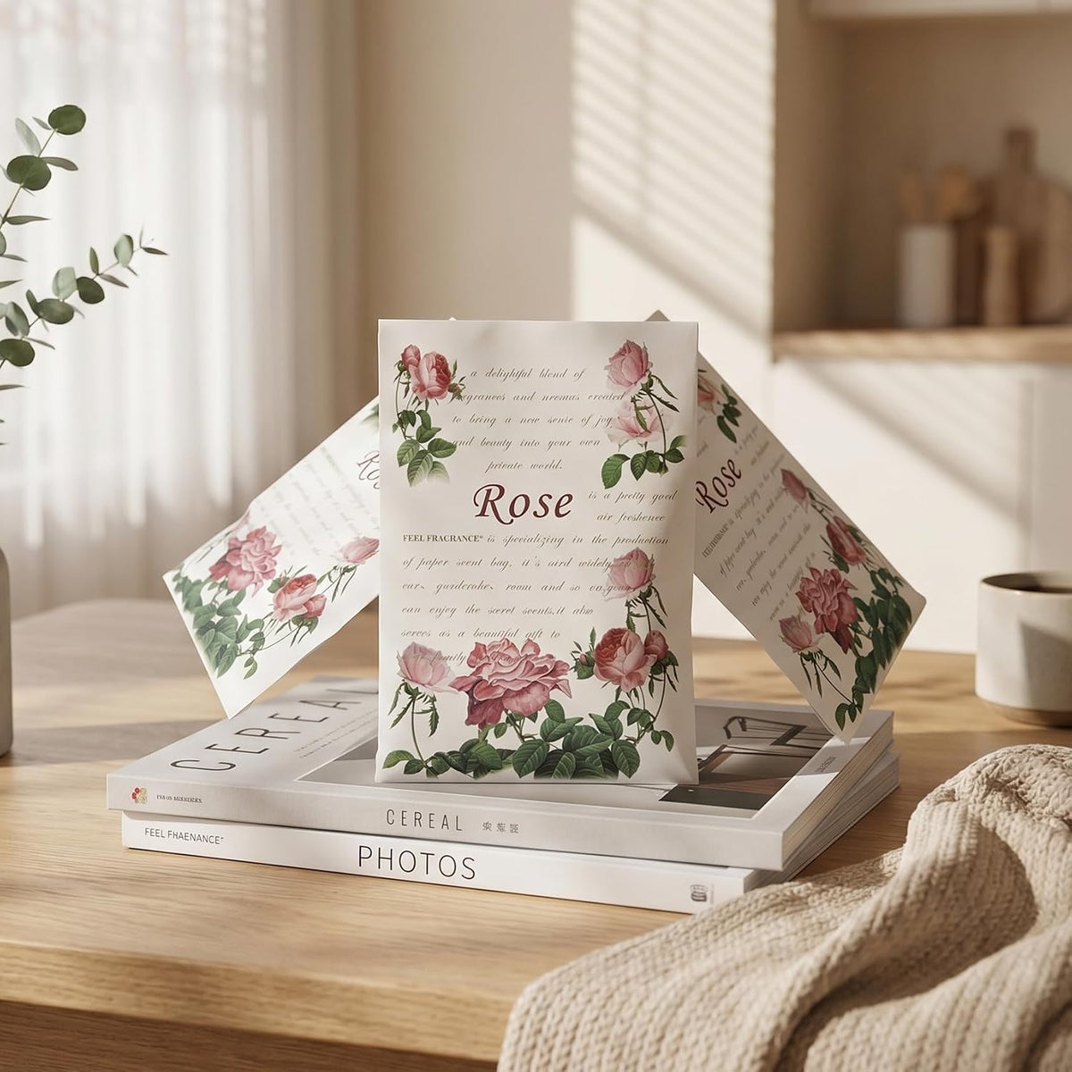 Scented Sachet for Drawer and Closet Rose 8PCS