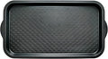 PetLike Boot Tray for Entryway, Pet Food Mat, Waterproof Rubber Shoe Mat for Indoor and Outdoor, Multi-Purpose Tray for Boots, Shoes, Pets, Garden (Black, 1PACK 29.5X16 INCH)
