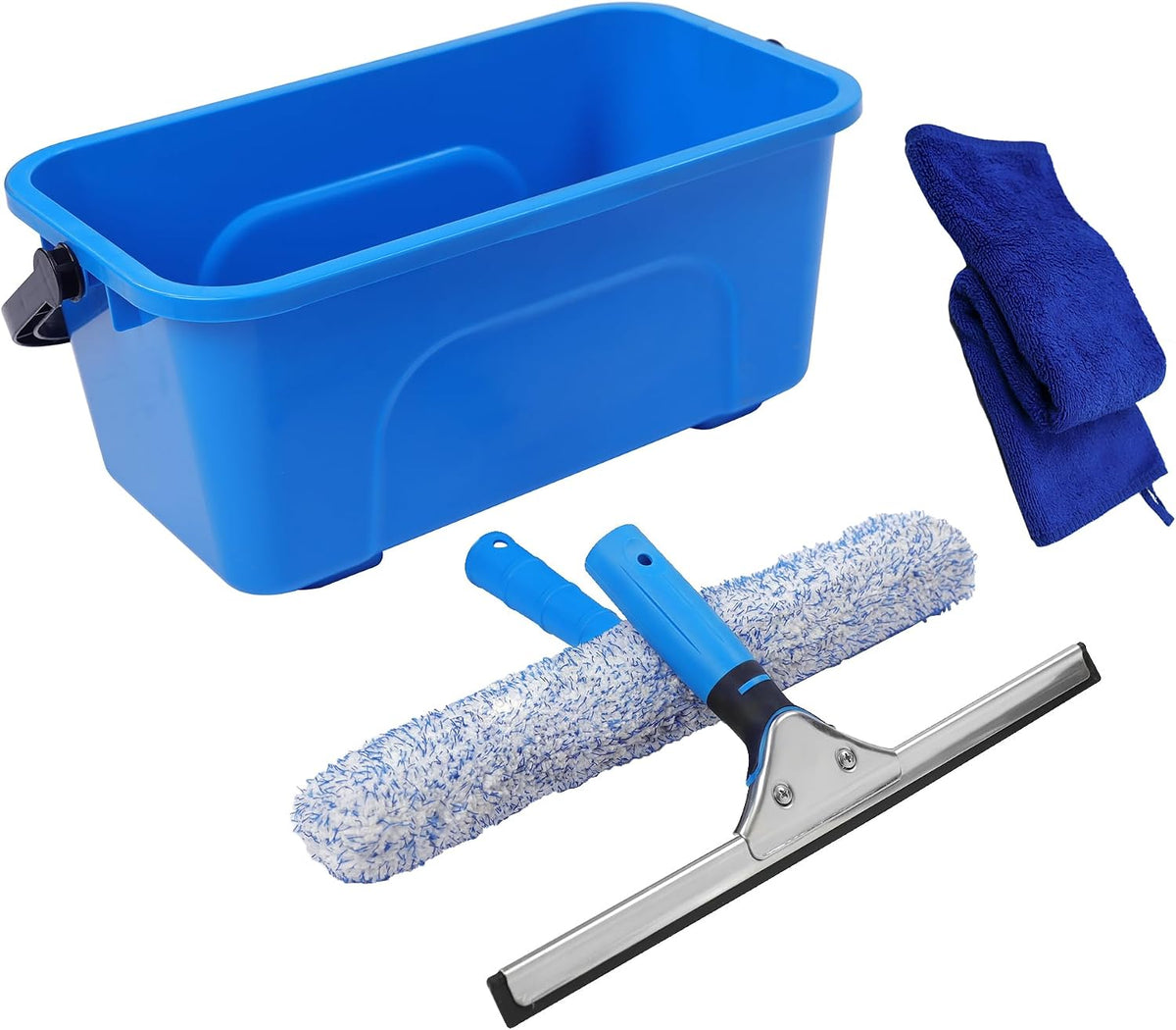 Window Cleaning Kit with Bucket,Squeegee for Window Cleaning