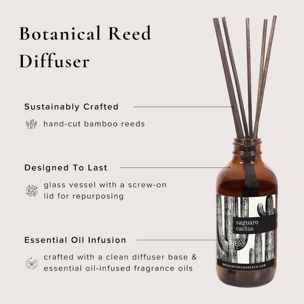 BROKEN TOP Natural Reed Diffuser Set (Saguaro Cactus)
