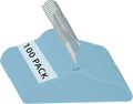 Simplify Kids 100 Pack Velvet Hangers with Shark Icon in Light Blue
