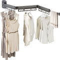 The Gospel of Tiny Homes!Clothes Drying Racks Wall Mounted,Foldable,Space-Saving Laundry Solution for Apartments and Bathrooms,Durable Metal Design (Gray)