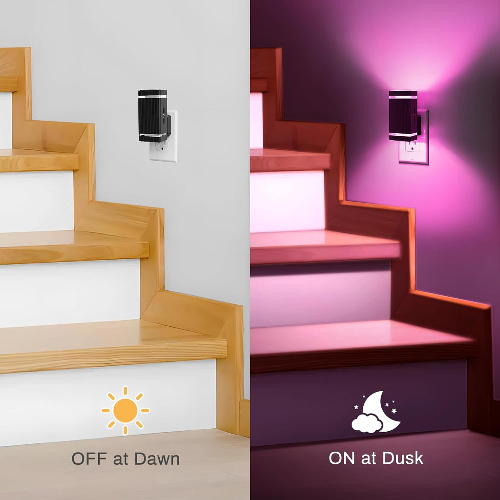 DORESshop Color Changing Night Lights [2 Pack], Night Lights Plug Into Wall