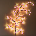 Glooglitter 2 Set Cherry Blossom Tree Branch Lights for Wall, 5.25 FT Light