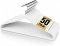 Velvet Hangers 50 Pack, 17.5" Non-Slip Clothes Hangers, White