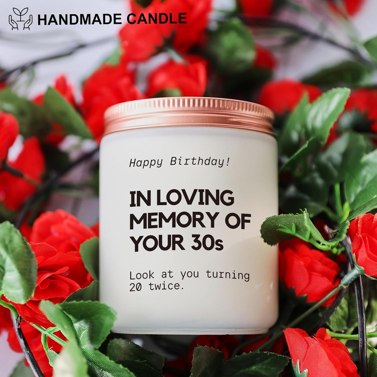 Best 40th Birthday Gifts for Women Men,Funny Friend Gift for Women Forty, 40 Year Old Bday Gifts for Sister Wife Mom Candle