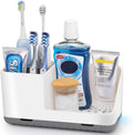Toothbrush Holders for Bathrooms, Toothbrush and Toothpaste Holder (Grey)