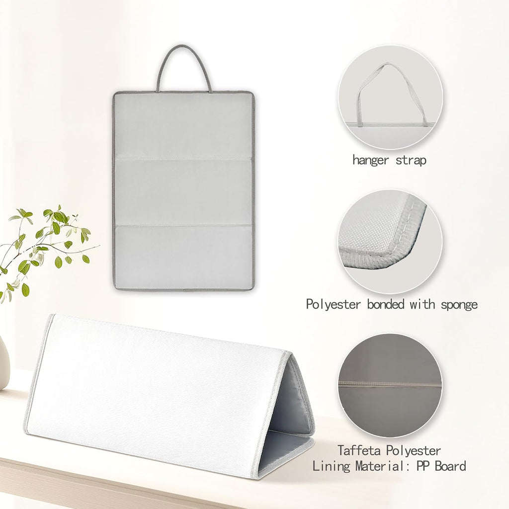 Mini Ironing Mat with Mesh Pad, Foldable & Portable