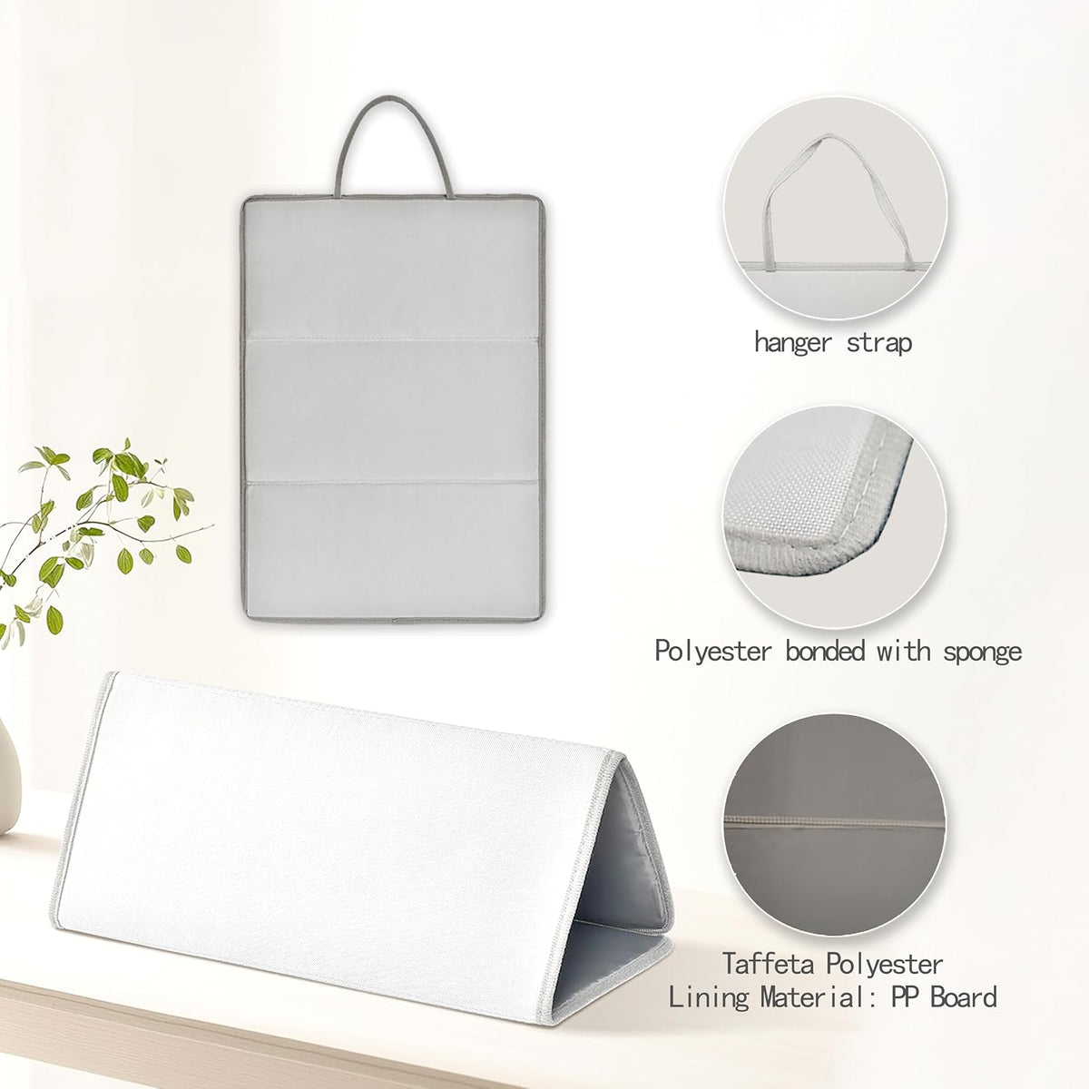 Mini Ironing Mat with Mesh Pad, Foldable & Portable