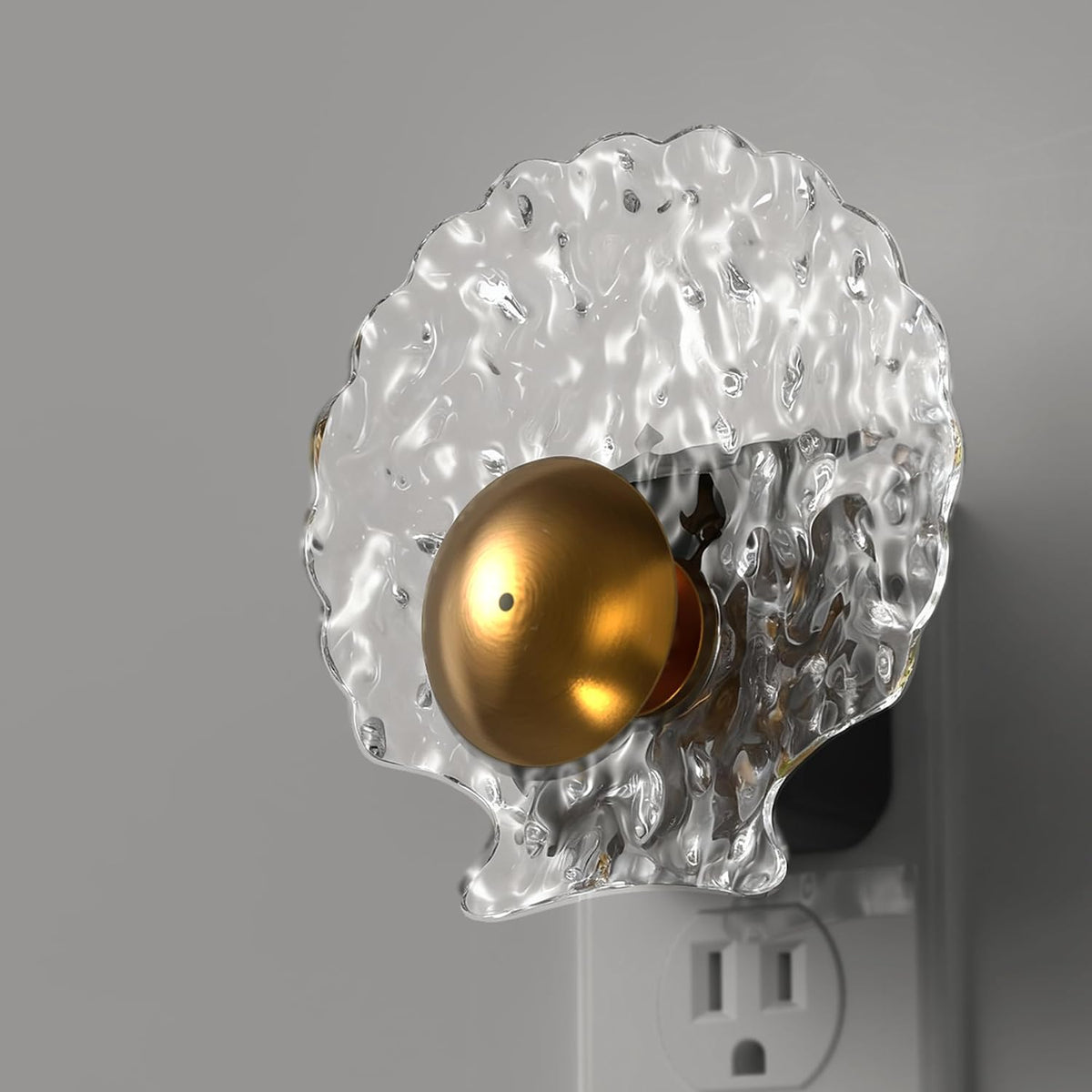 L LOHAS LED Shell Night Light, 2 Pack, Night Lights Plug into Wall