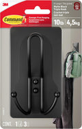 Command X-Large Black Triple Hooks, 1 Hook, 3 Strips