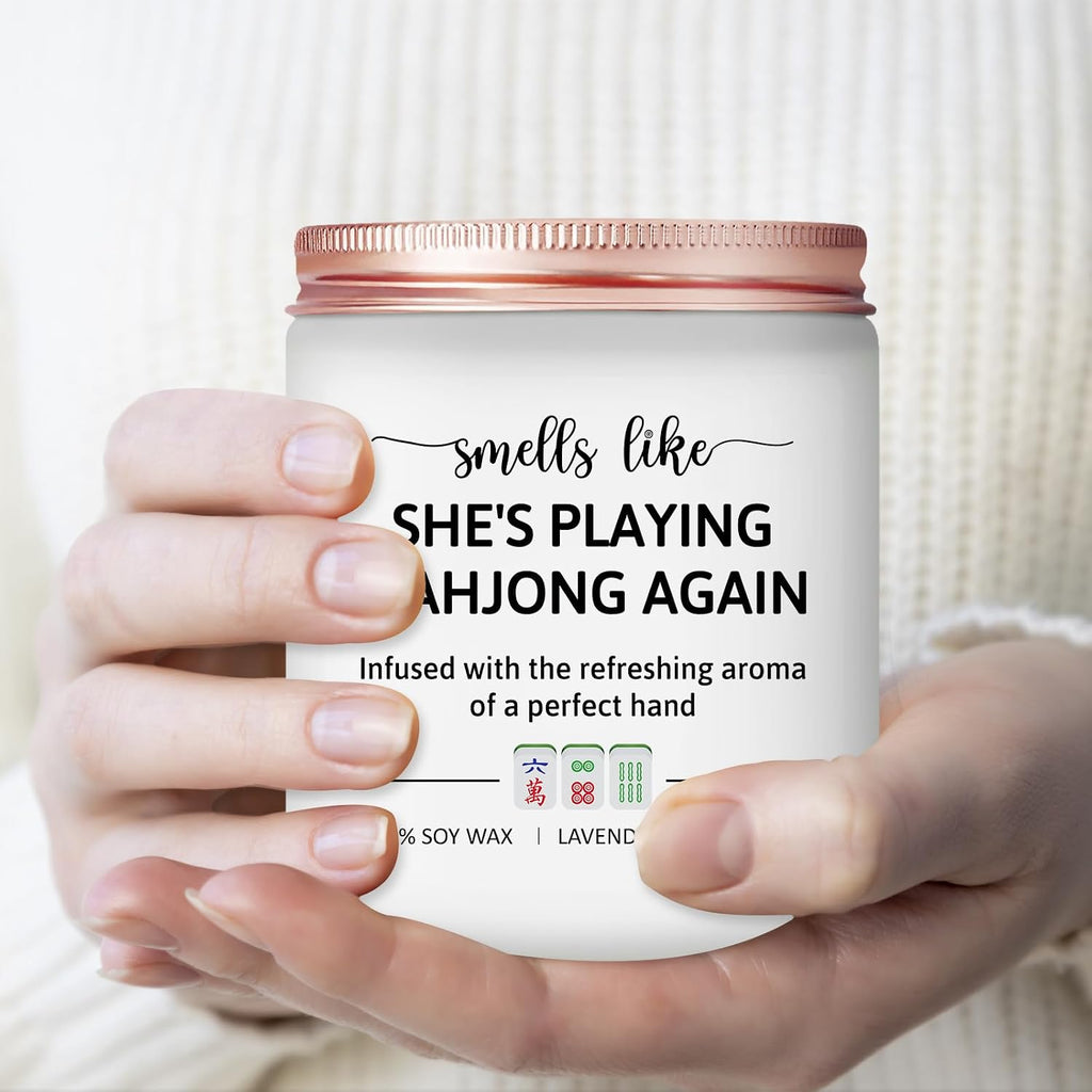 Mahjong Gifts for Women, Mahjong Accessories Gifts, Mah Jong Candle