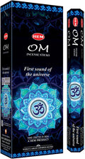 Hem OM Incense Sticks (120 Sticks, 6 Boxes Inside) - 9 Inches Long, 20g per Box - Perfect for Meditation, Rituals & Cleansing.