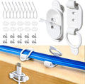 10 Pack Adhesive Cable Clips, Adjustable Cable Management Clips White