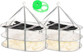 2 Pack 3-Tier Folding Mesh Clothes Hanging Dryer, Sweater Drying Rack, Large Laundry Drying Rack, Lay fold Flat Dry Hanger, Mesh Clothes Hanging Dryer - XL(3Tier)+XL(3Tier)
