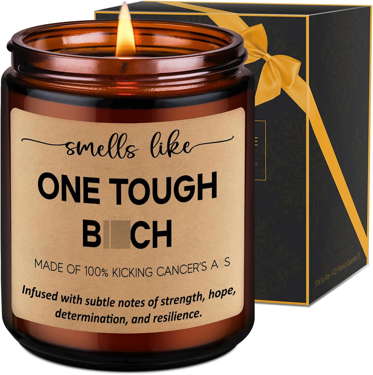 LEADO Candle, Breast Cancer Survivor Gifts for Woman, Chemo Gifts for Women