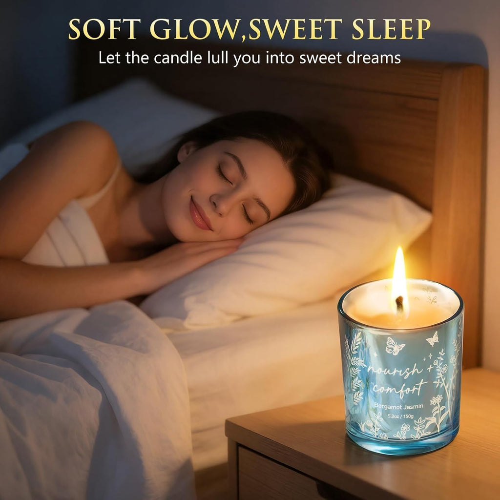 Scented Candles for Women, 3 Pack Soy Wax Candle Gift Sets for Home Scented