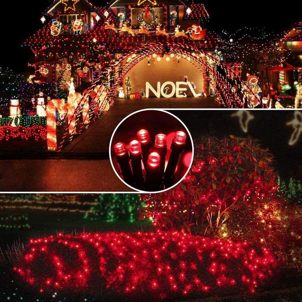 Hopolon 33FT 100 LED Red Halloween Christmas Fairy Twinkle String Lights