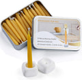 20 Minute Candles Set,2.6 Inch Beeswax Taper Meditation Candles 40Pcs