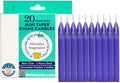 Alternative Imagination Purple Chime Candles - 20 Pack of Unscented 4 Inch Mini Taper Candles - Dripless Long Burning Ritual Candles for Meditation, Spell Work, Birthdays, Ceremonies & Home Decor