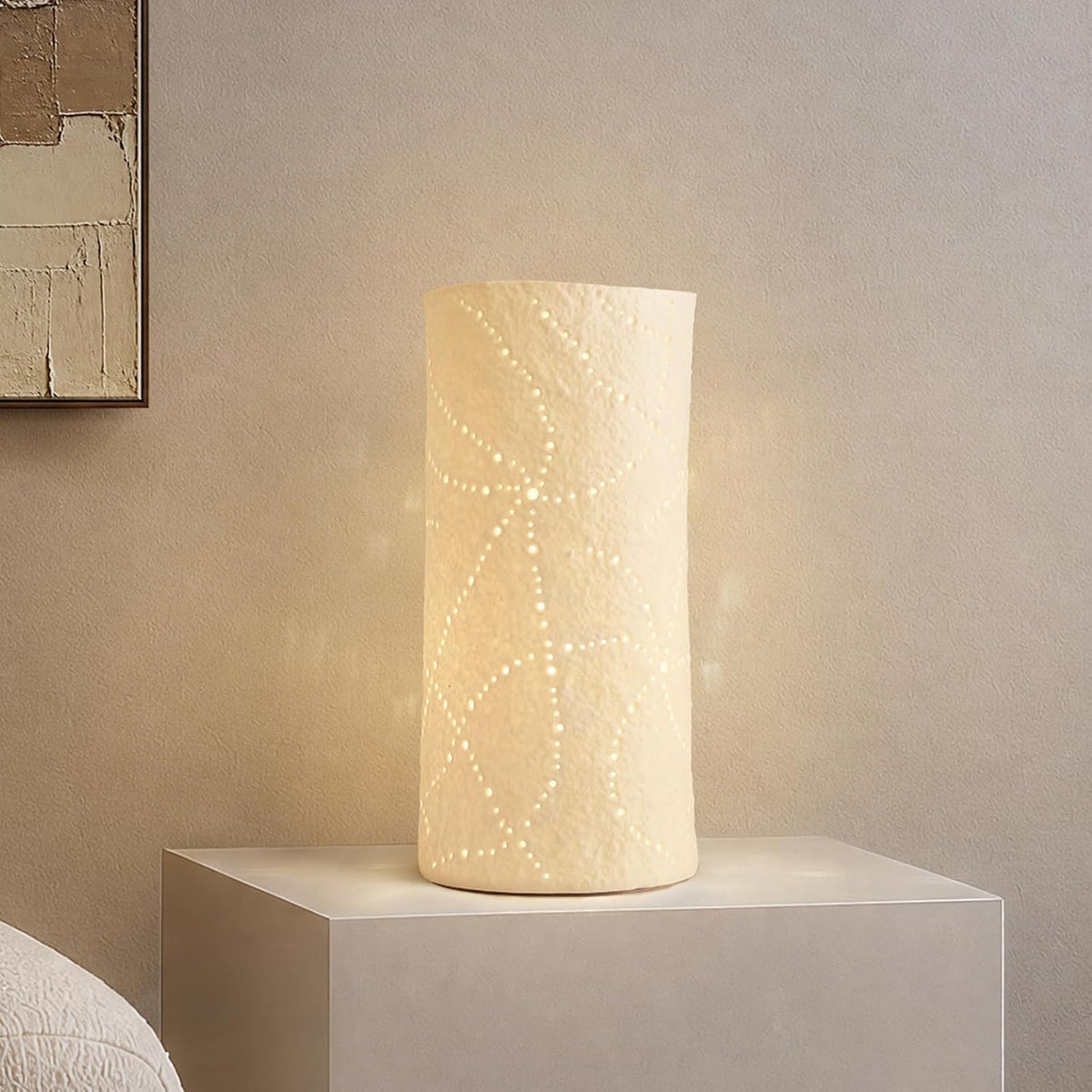 RONDURE Modern Ceramic Decorative Table Lamp Living Room Bedroom Bedside