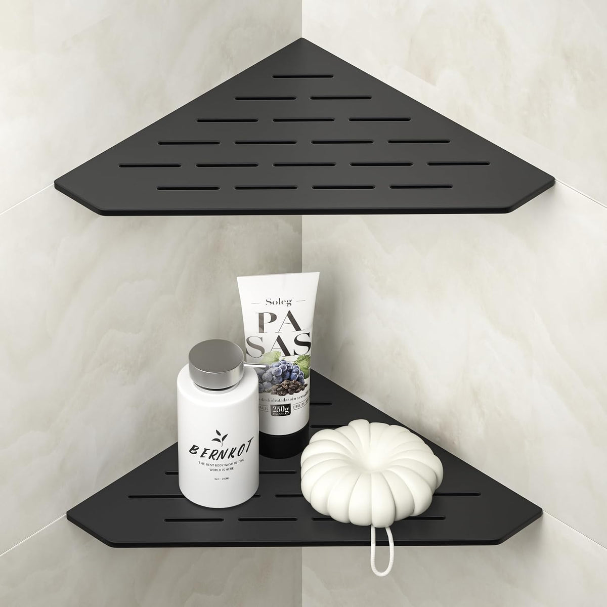Corner Shower Shelf for Tiled Wall