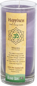Chakra Jar Candle | Happiness | Patchouli Cedar Lavandin | 11 oz-60 hr