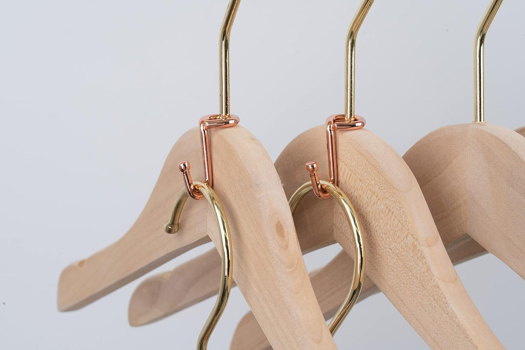 Clothes Hanger 36Pcs Connector Hooks Stable Hanger Rose Gold Metal Outfit Hangers Extender Clips Mini Cascading Hangers Hooks