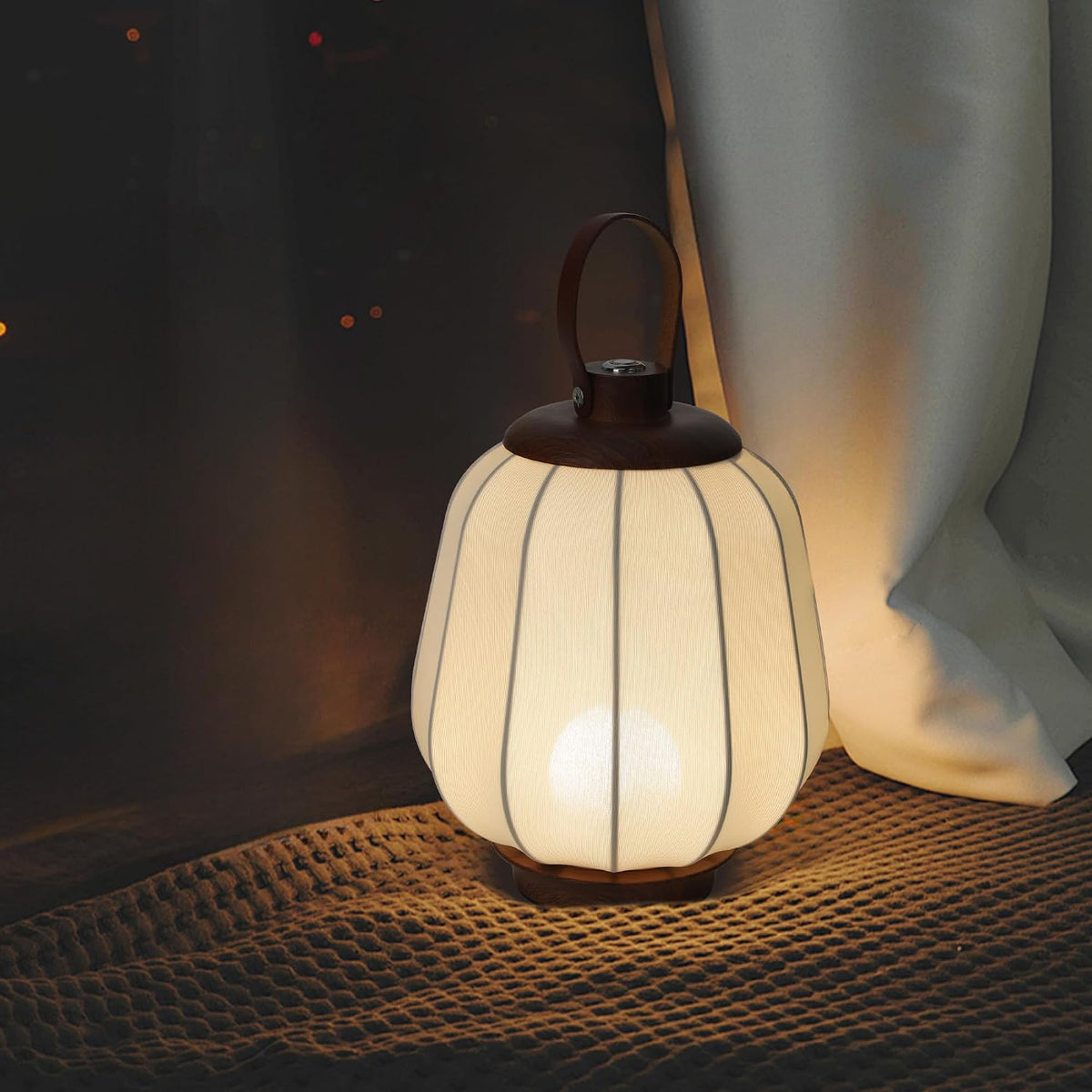 Cordless Rechargeable Lantern Table Lamp Indoor Outdoor Dimmable Touch LED