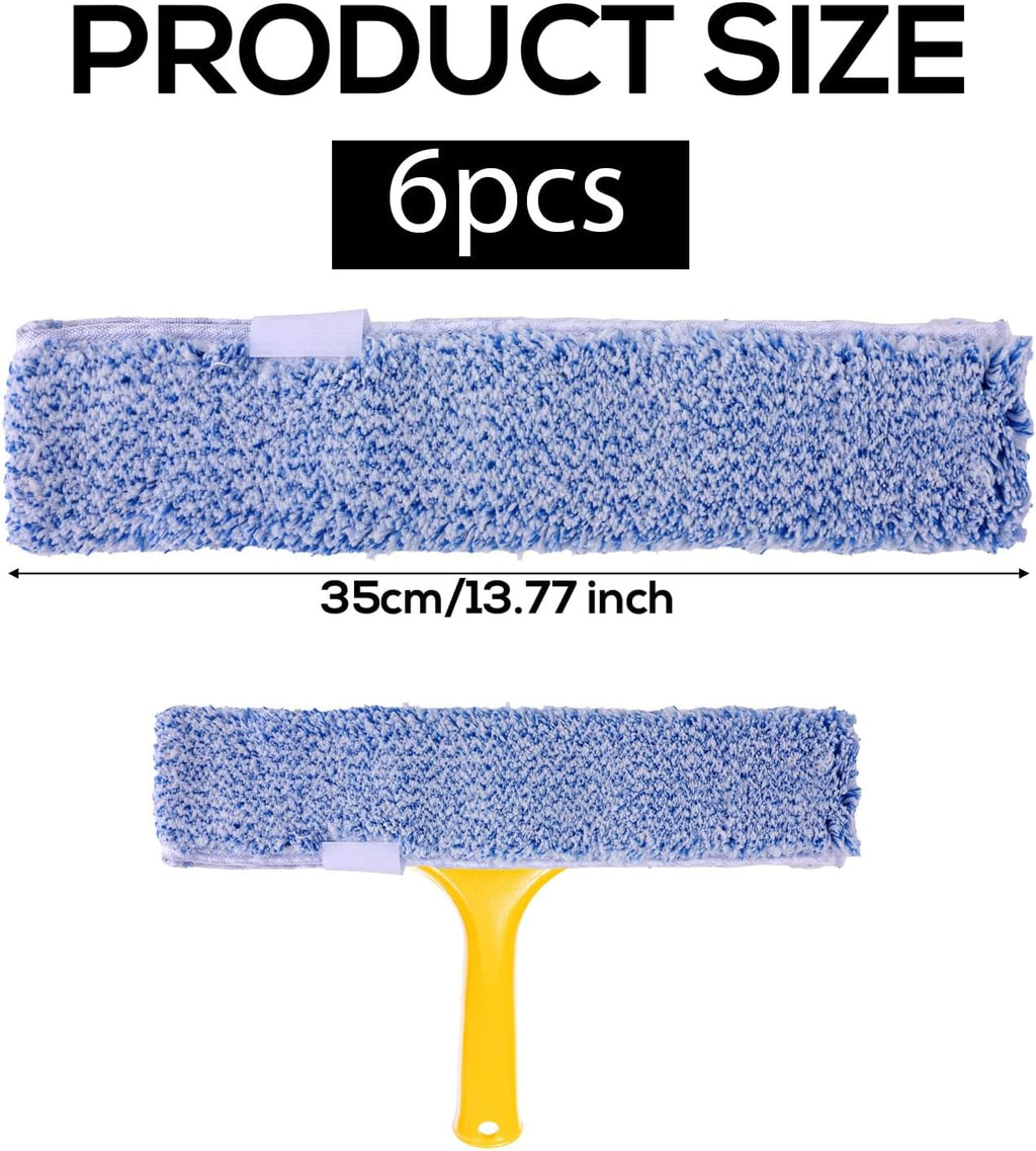 6pcs Pack Microfiber Window Cleaning Refill Replacement