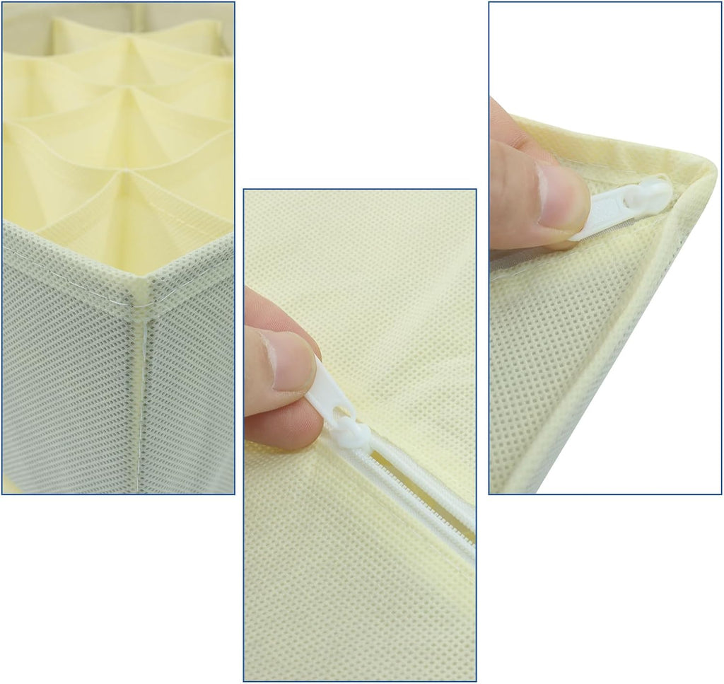3 Pack Beige Sock Underwear Organizer Dividers