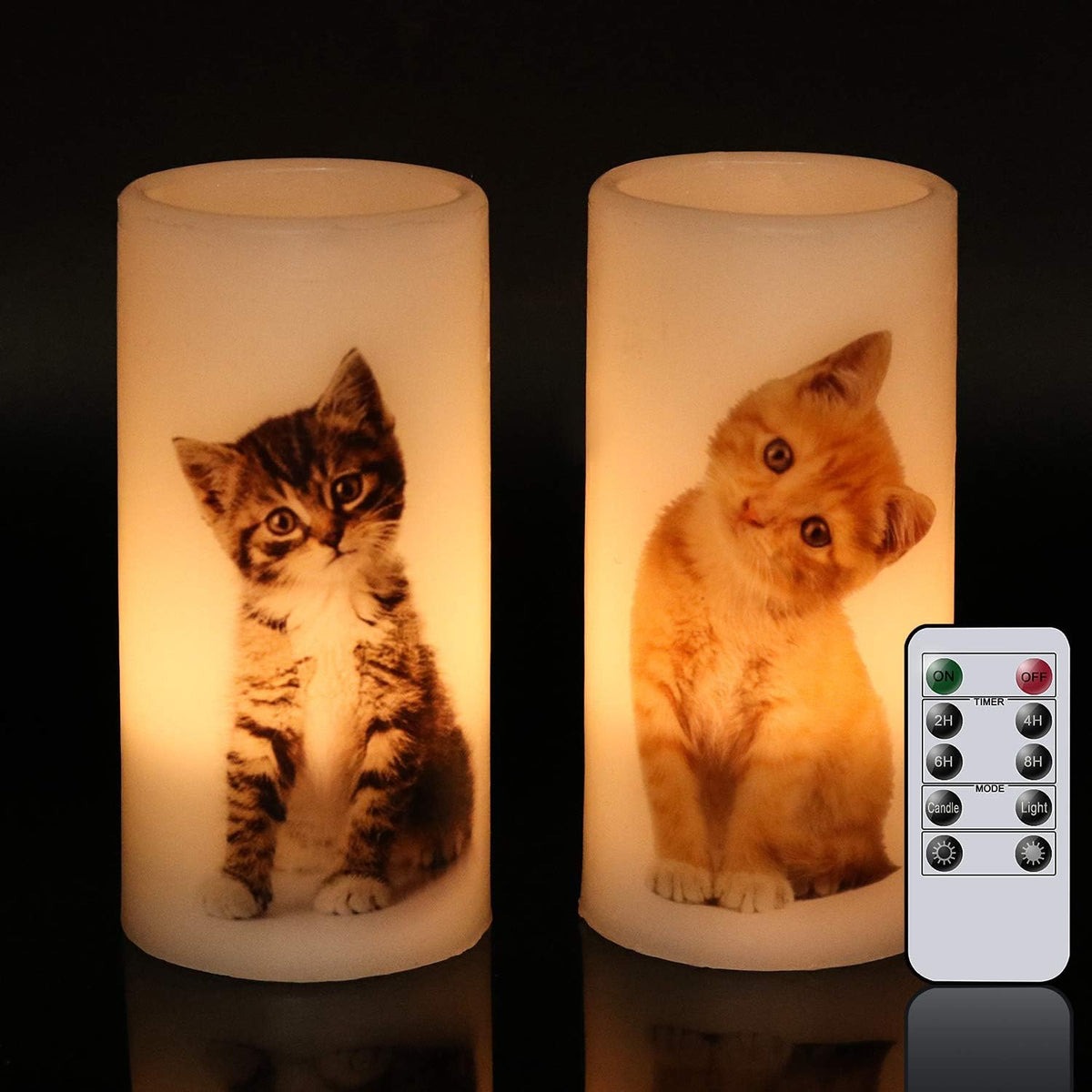 Wondise Flameless Flickering Candles with Remote and Timer