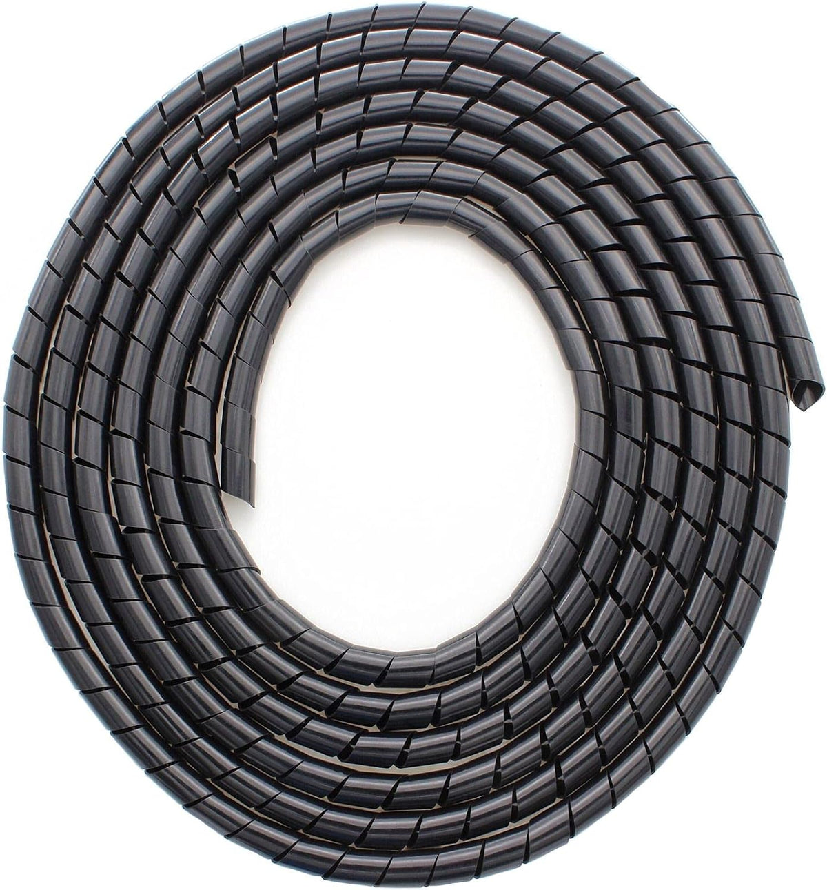 CSZD Spiral Cable Wrap,10ft – 1/4 inch Spiral Wire Wrap Cord Covers Bundle Sleeve Hose for PC TV Computer Electrical Wire Organizer,Tangle Stop Cord Cover and Detangler,Black