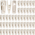 60 Pack Beige Velvet Hanger Clips