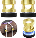 Maveek Magnet Cable Clips, Knurled Metal Desk Cord Organizer, 4 Pack, Gold