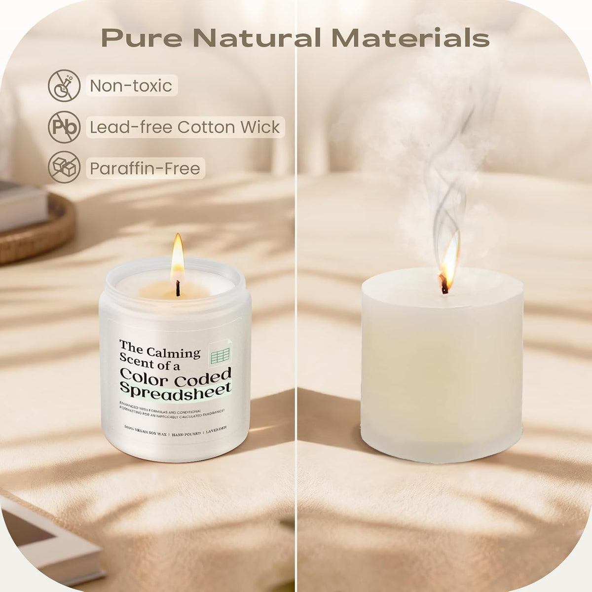 Funny Candle Gifts for Accountant, Accountant Gifts for Data Analyst CPA